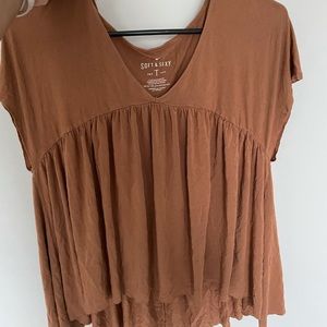 American Eagle Soft Tan Top